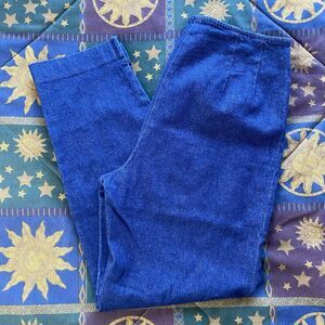 Karen Kane Side Zip High Rise Denim Jeans. Dark Wash. Size 8. Retro. 50’s Style.